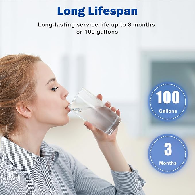 Fil-Fresh 6-Pack PURWater Filter Replacement for RF-9999 PURPLUS Faucet Water Filtration System, NSF Certified, Replace Mineral Core Faucet Mount Water Filter