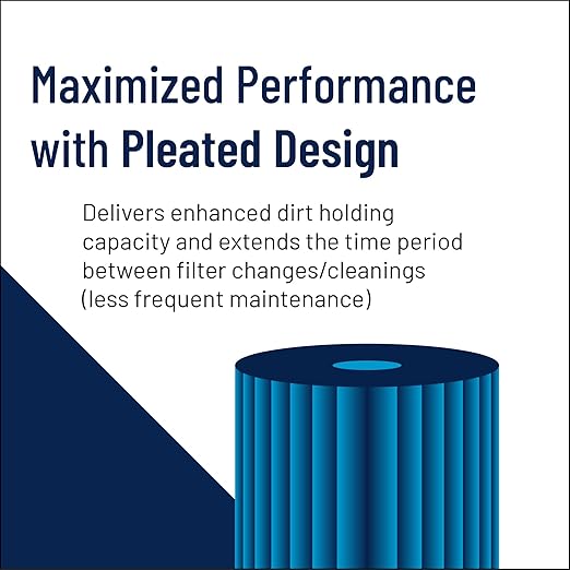 Pentair Pentek R30-20BB Big Blue Sediment Water Filter, Whole House Pleated Polyester Filter Cartridge, 20" x 4.5", 30 Micron, White
