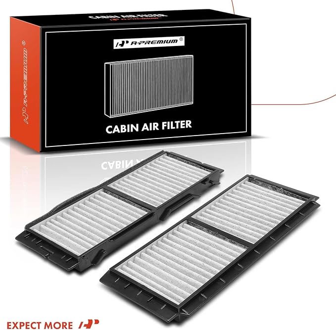 A-Premium 2-PC Cabin Air Filter with Activated Carbon Compatible with Mazda Models - 3 2010 2011 2012 2013