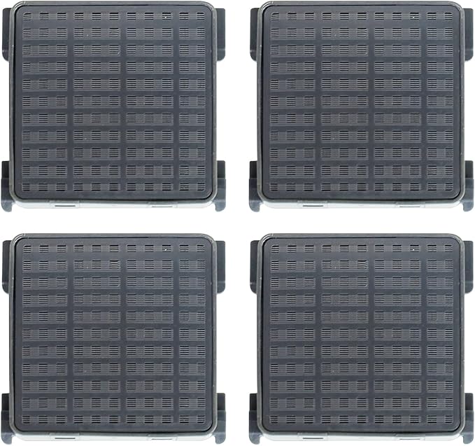 4 Pack Refrigerator Air Filter Replacement for Liebherr 7440021-00 [9096989, 988246001, 988246000, 9882429 Refrigerator Air Filter