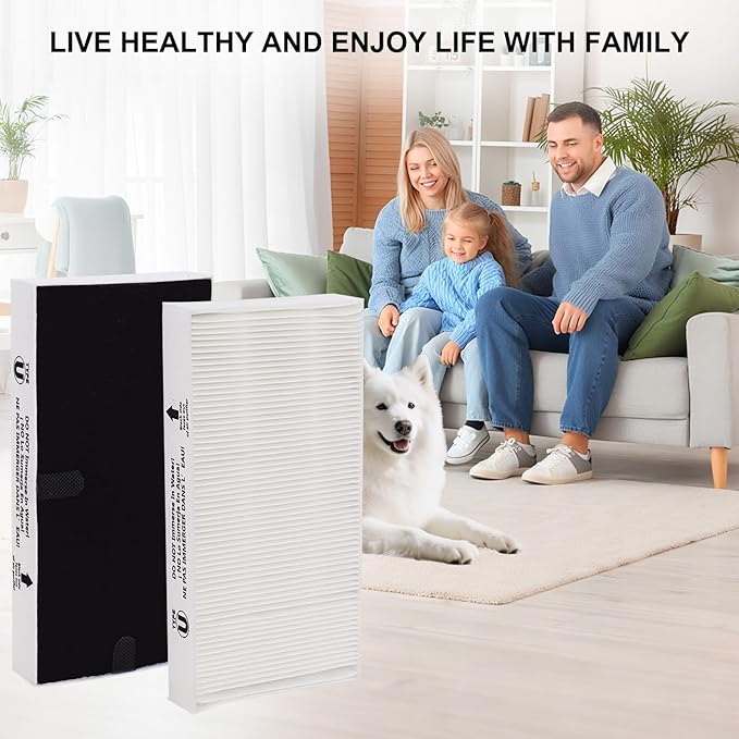 Air Purifier Filters for Honeywell HRF201B, HHT270, FHT170, FHT180, FHT190,HHT270W, HHT290 and Febreze FRF102B, FHT190W HEPAClean Series Air Purifier - Type U HEPA Filter - 2Pack