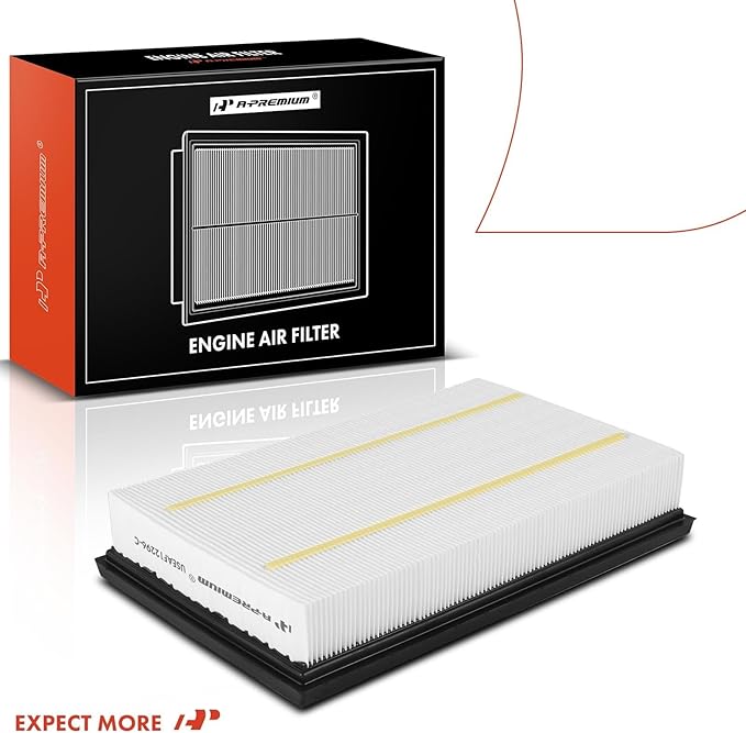 A-Premium Front Engine Air Filter Compatible with Volkswagen Jetta 2019-2023, Golf 2019-2021, Golf SportWagen 2019, Taos 2022-2023, 1.4L 1.5L