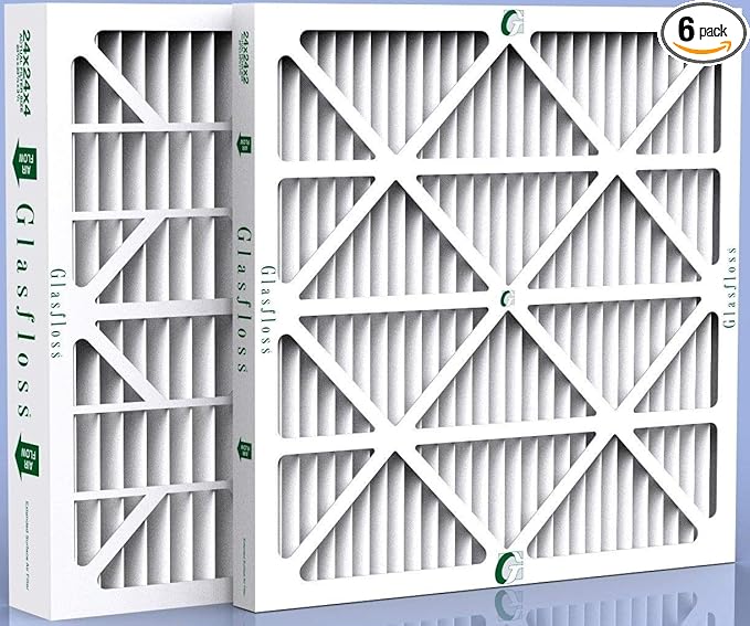 24x24x4 MERV 10 Furnace Filter (6 Pack) Exact Size: 23-3/8 x 23-3/8 x 3-3/4