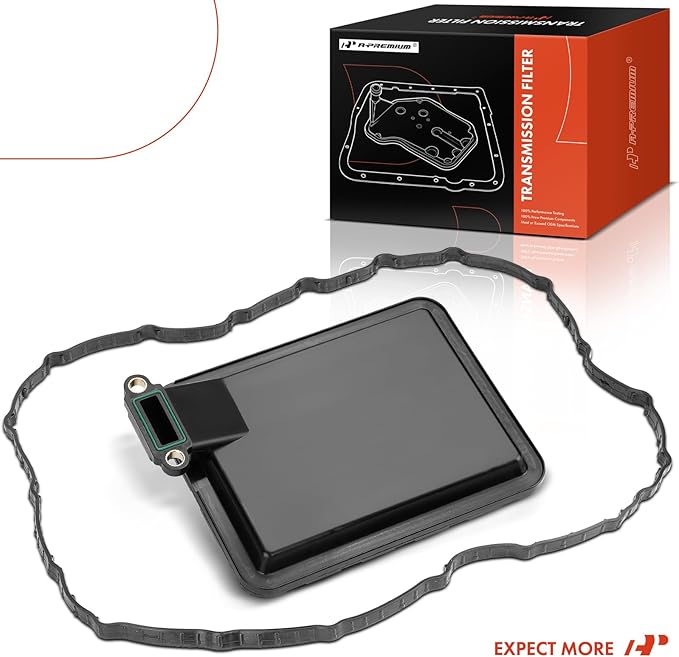 A-Premium Automatic Transmission Fluid Filter with Pan Gasket, Compatible with Hyundai Elantra, Sonata, Santa Fe, Santa Fe Sport & Kia Soul, Optima, Sorento, Forte, Forte Koup, Forte5, Sportage