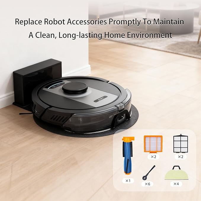 Replacement Parts for Shark RV2400WD RV2402WD AV2610WA AV2630WA RV2400WS UR2450WD Matrix 2-in-1 Robot Vacuum (15 Pack)