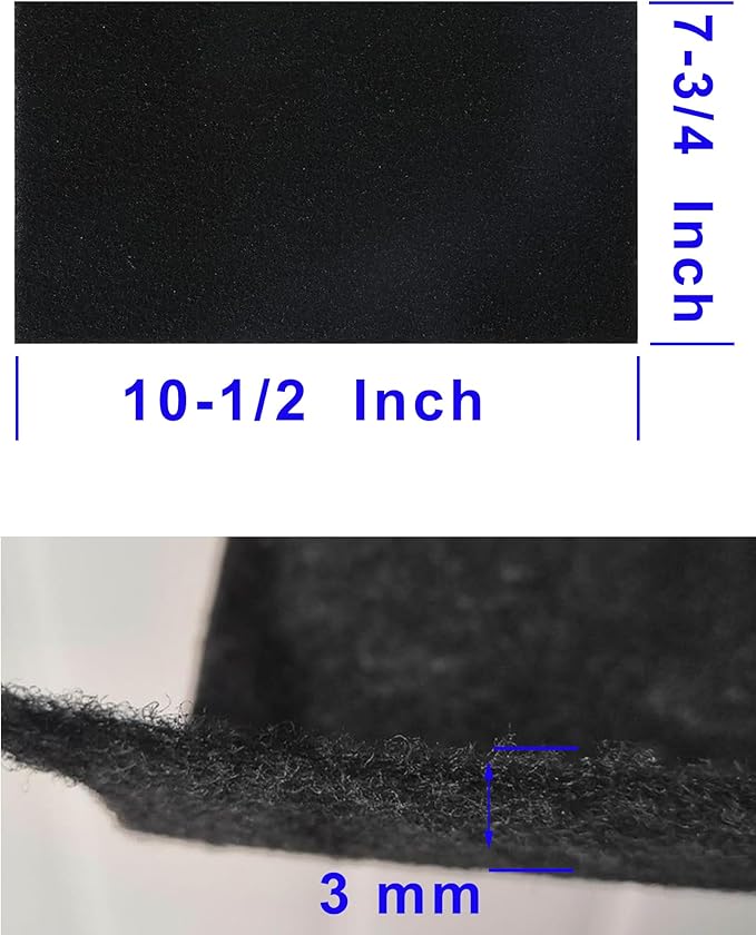 8 PCS Charcoal Filter for Range Hood 7.75" x 10.5" Replace Broan NuTone BP58,Compatible with Broan-NuTone Non-Duct 43000 Series Range Hood, Carbon Cloth Filter for Absorbing Fumes and Grease