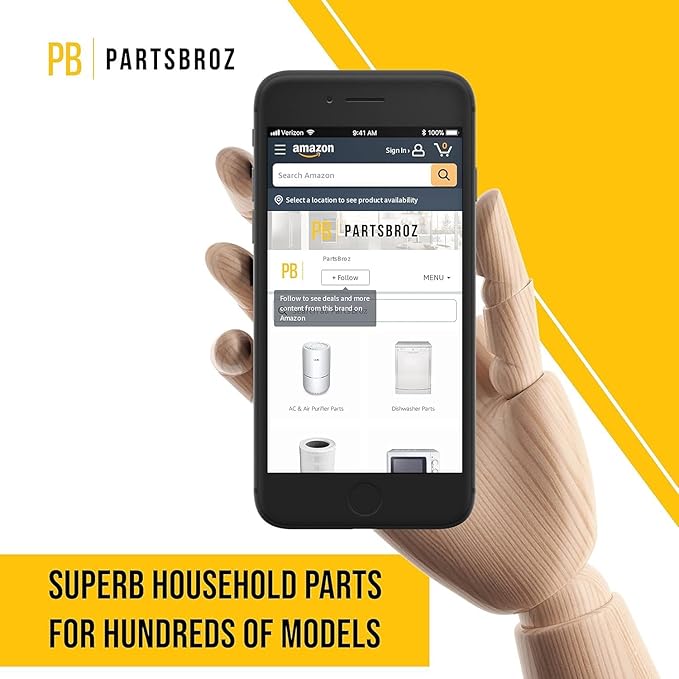 PartsBroz WD12X25995 Fine Filter and Basket Assembly - Compatible With General Electric Hotpoint Haier Dishwasher - Replaces AP6989426 PS16217023 Ultra Durable Replacement