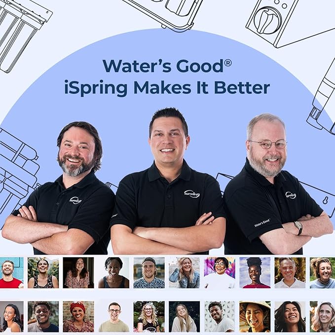 iSpring F3WGB31BPF Whole House Water Filter Replacement Pack, SGS-Tested, Remove up to 99% PFAS, Sediment, Chlorine, Taste & Odor, Up to 12 Months, 4.5” x 10”, Fits WGB31B-PF