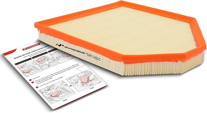 A-Premium Engine Air Filter Compatible with BMW F25 F26 Series X3 2011-2017, X4 2015-2018, 2.0L 3.0L, Flexible Panel, Replace# 13717601868