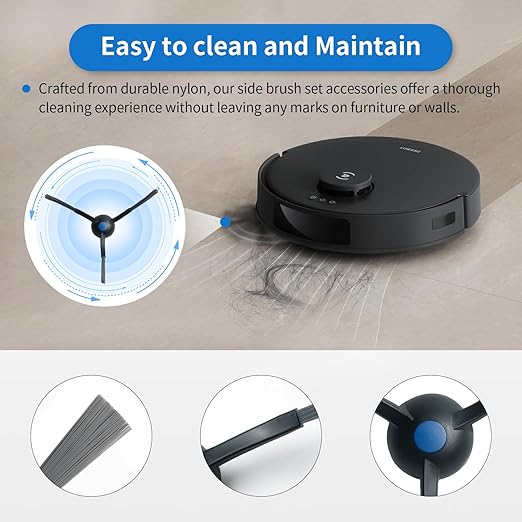 16 Pack Replacement Parts for ECOVACS DEEBOT N20 Plus, N20 Pro Plus, Yeedi C12, C12 Pro Plus Robot Vacuum Accessories Kit, 1 Main Roller, 4 Hepa Filters, 4 Mop Pads, 6 Side Brush, 1 Clean Tool