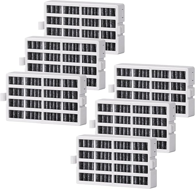 W10311524 AIR1 Refrigerator Air Filter Compatible with Whirlpool Air Filter Replacement FreshFlow Refrigerators AIR1 for Maytag, KitchenAid, Kenmore, 6 Pack