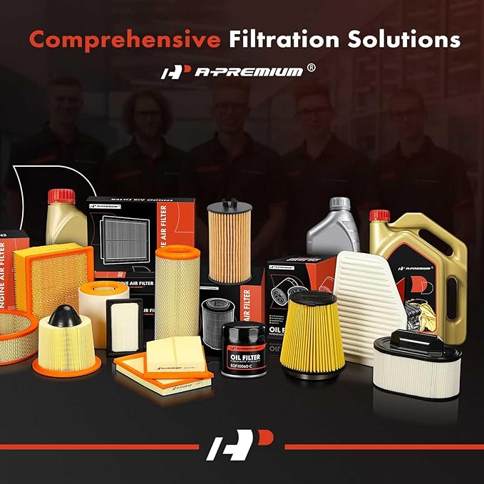 A-Premium 10K Miles Protection Spin On Oil Filter Compatible with Ford & Toyota & Nissan & Jeep & Dodge & Lexus & Mazda & Chrysler & Lincoln & Plymouth & Mercury & Alfa Romeo & American Motors