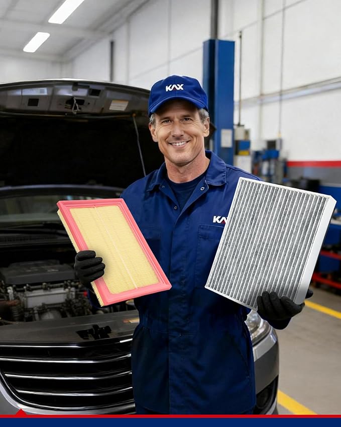 KAX Engine & Cabin Air Filter Kit, Replacement for Toyota RAV4 2013-2018, Camry 2012-2017, Avalon 2013-2018, Lexus LS460 2007-2017, ES300h, HS250h, LS600h, Replace# CA10677 CF10285