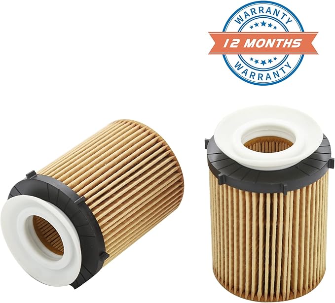2 Pcs Oil Filter Compatible With INFINITI Mercedes-Benz Vehicle 2012-2023 C300 CLA250 E300 GLA200 GLC300 Metris SLC300 Sprinter 1500 2500, 2017-2019 Q50 Q60 QX30, Replace#HU711/6Z, HU7116z, 2701800109