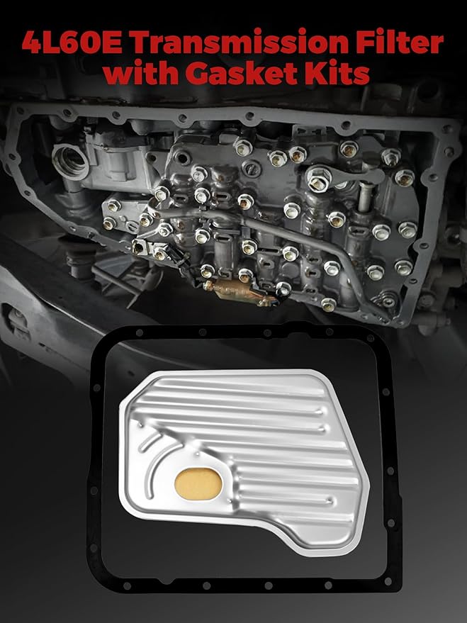 4L60E Transmission Filter kit Compatible with Tahoe Blazer Silverado 1500 2500 Suburban 1500 2500 Sierra Yukon Escalade,Replaces TF289,24200796