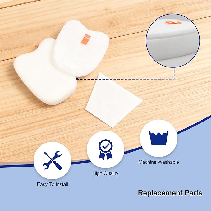 Replacement Filter Compatible with Shark HV370 HV371 HV370C Rocket Pro Corded Stick Vacuum (6 Pack)