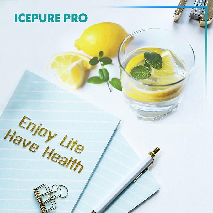ICEPURE PLUS 5231JA2006A NSF/ANSI 53&42 Certified Refrigerator Water Filter Replacement for LG LT600P, Kenmore 46-9990, 5231JA2006B, 5231JA2006E, LT600P-B, 469990, FML-2, LFX25975ST, LFX25960ST, 4PACK