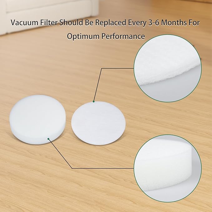 Replacement Filters Compatible with Kenmore DU1275 DU1040 DU1099 KU1010 Bagless Upright Vacuum Lightweight Carpet Cleaner (4 Foam filter,4 Felt filter)