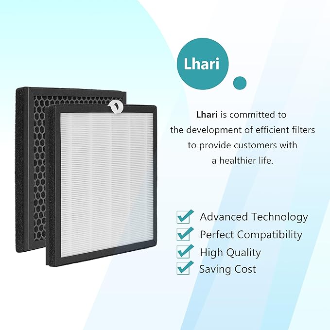 G3 Replacement Filter, Compatible with AMEIFU G3 Sferf-30 Air Purifier, VEWIOR A3 Air Purifier and Tailulu HQZZ-260, 3-in-1 H13 True HEPA Air Cleaner Filter, 2 Pack