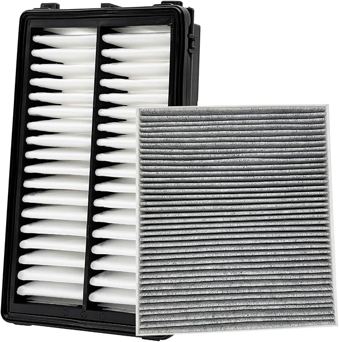 JOJOMARK Cabin and Engine Air Filter Set Fits for 2021-25 K5, 2023-25 Sportage, 2021-25 Sorento, 2022-25 Santa Cruz, 2020-25 Sonata, 2021-25 Santa Fe, 2022-25 Tucson, 97133-L0000, 28113-L1000