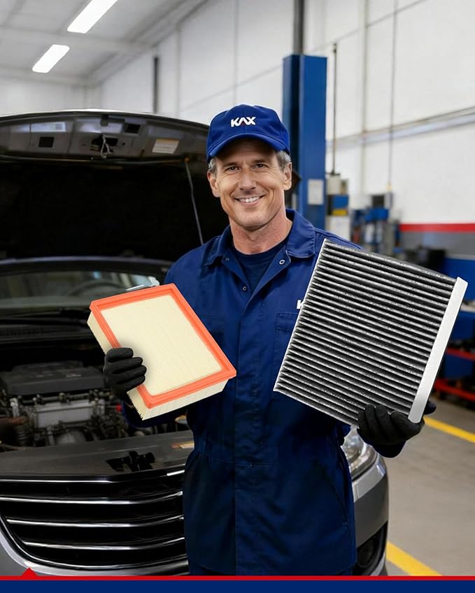KAX Engine & Cabin Air Filter Kit, Replacement for Nissan Pathfinder 2022-2025, INFINITI QX60 2022-2024, Replace# CA12931 CF12552