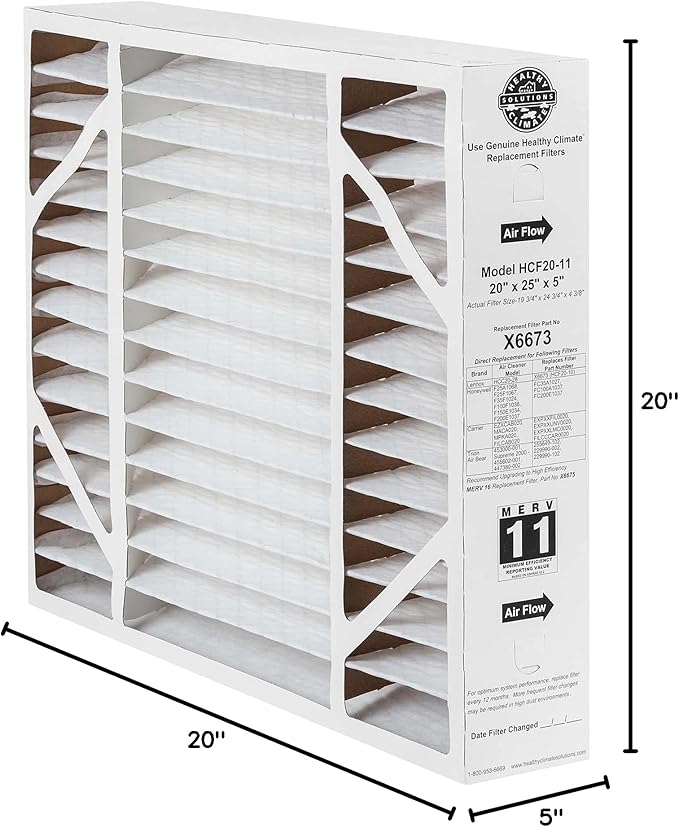 Lennox Genuine OEM Replacement Media Filter X0585 (20x20x5)