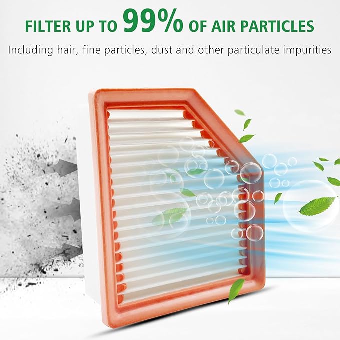 2PCS Cabin Engine Air Filter Kit JM277 JMRA0A Fits for Rogue 2021 2.5L, Rogue 2022 2023 2024 2025 1.5L, 27277-6RC0A, 16546-6RA0A, CF12252