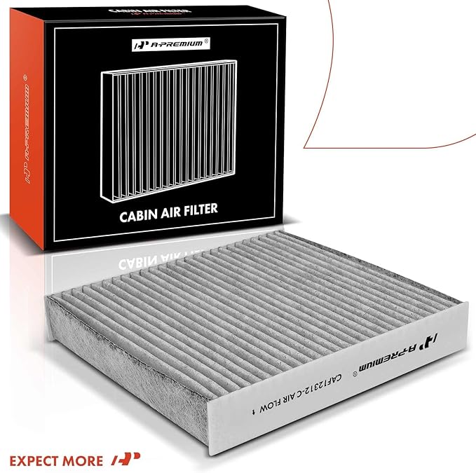 A-Premium Cabin Air Filter with Activated Carbon Compatible with Nissan Versa 2020-2023 1.6L, Kicks 2018-2023 1.6L, Replace# 278915RB0A, 278915RB0B