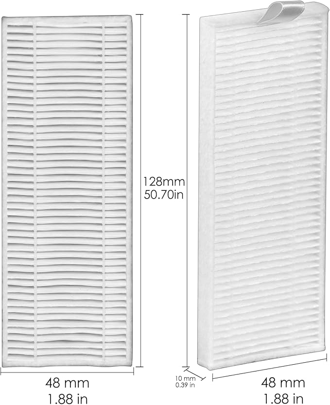 (4 Pieces) M210 HEPA filter compatible with Lefant M210 M213 M210S M210B M213S OKP Life K2 K3 K3A K4 K5, Robot Vacuum Cleaner Filter Replacement Parts
