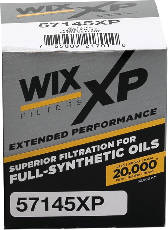 WIX 57145XP WIX XP Oil Filter Replacement, Built for Synthetic Oil - Compatible With GM (99-05), Toyota, Lexus, Scion (88-15), Suzuki (96-10)