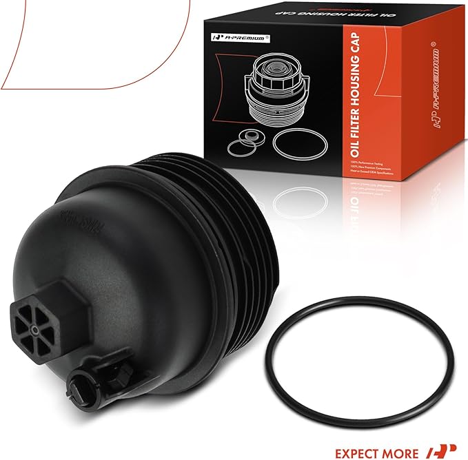 A-Premium Oil Filter Housing Cap Assembly For Hyundai Elantra 2021-2023, Sonata 2020-2023, Santa Fe 2021-2023, Accent 2020-2022, Tucson, Kona, Venue & Kia Sorento, Sportage, Rio, K5, Only fit 1.6L