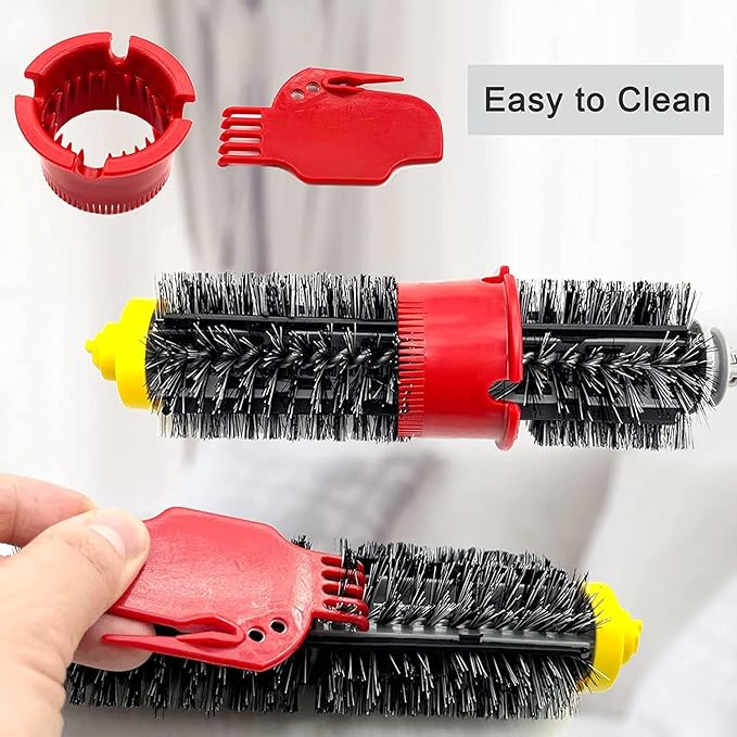 Replacement Parts for iRobot Roomba 675 690 680 660 651 650 614 610 595 585 564 552 Vacuum, Replenishment Kit 8 Filters, 8 Side Brushes, 2 Set Bristle and Beater Brush,2 Tools