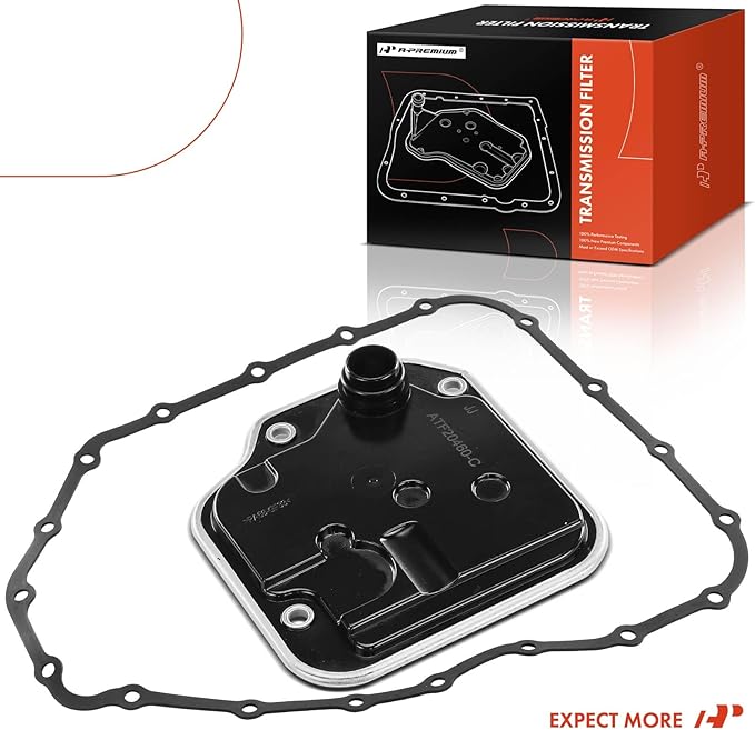 A-Premium Automatic Transmission Fluid Filter with Pan Gasket, Compatible with Hyundai Elantra 2007-2012 & Kia Soul 2010-2011, Forte 2010, Spectra 2004-2009, Spectra5 2005-2008