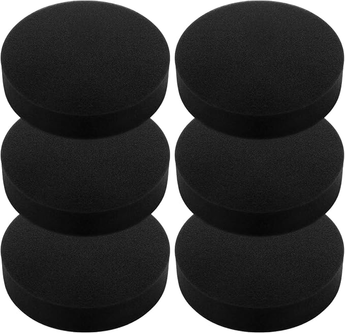 6 Pack 2190 Filter for Bissell Powerforce Helix Turbo Rewind 2190 1700 1797 2258 3534 2492 3675 Bagless Upright Vacuum, Premotor Foam Filter Replacement Part #1608225