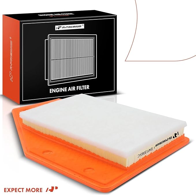 A-Premium Front Engine Air Filter Compatible with Buick LaCrosse 2018-2019 & Chevrolet Malibu 2016-2022, 1.5L 1.8L 2.5L, Flexible Panel, Replace# 23430312