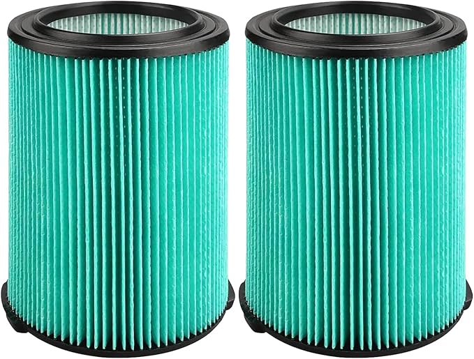 2 Pack Replacement 97457 VF6000 Vac Filter Compatible With Ridgid Shop Vac 5-20 Gallon Wet/Dry Vacuums WD5500 WD0671 WD6425 WD7000 WD1280 1400RV RV2600B, Fit for Husky 6-9 Gallon Vacs