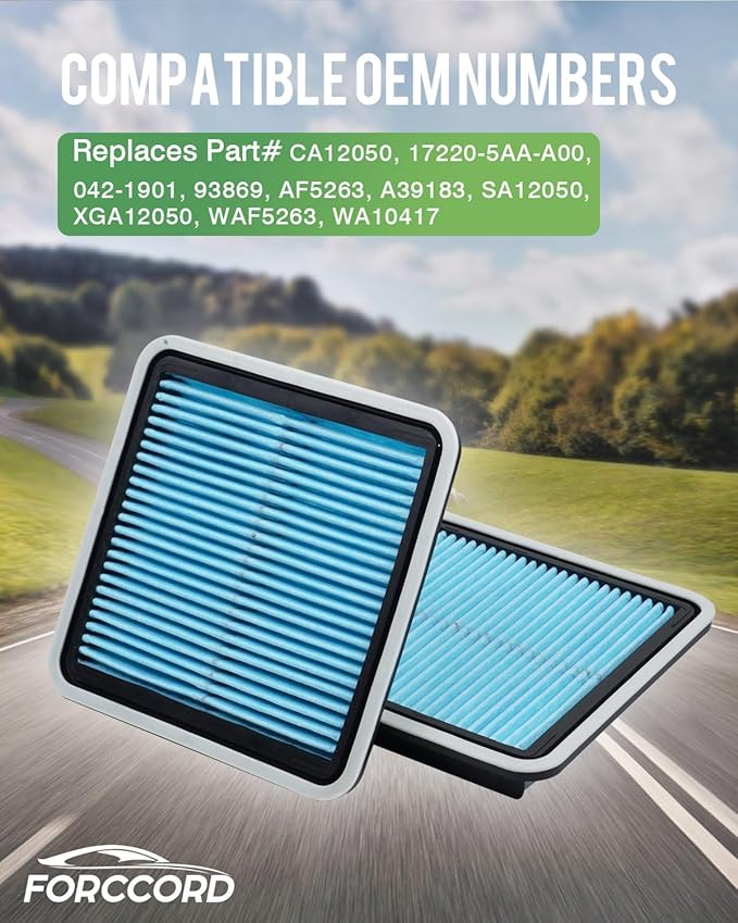 2-Pack Engine Air Filter Fits for Hyundai/Kia Santa Fe Sport, Sedona, Sorento2, Palisade, Telluride Air Filter Replacement CA11943 Car Accessories
