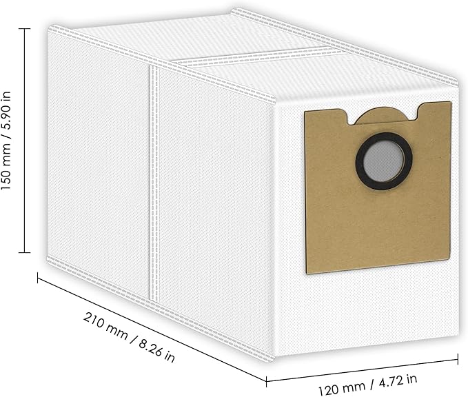 (9 Pack) M2L Plus Replacement Dust Bags Compatible with Lefant M2 Plus/ M2L Plus/ M2S Plus/ M350 Robot Vacuum Cleaner, Vacuum Bags, Canister Bag, Vacuum Replacement Dust Bags, Disposable Bags