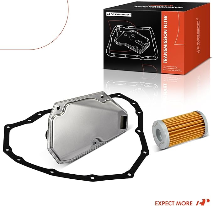 A-Premium Automatic Transmission Fluid Filter with Pan Gasket, Compatible with Nissan Sentra 2013-2019, Versa 2017-2018, Replaces 317263JX0A, 317283XX0B