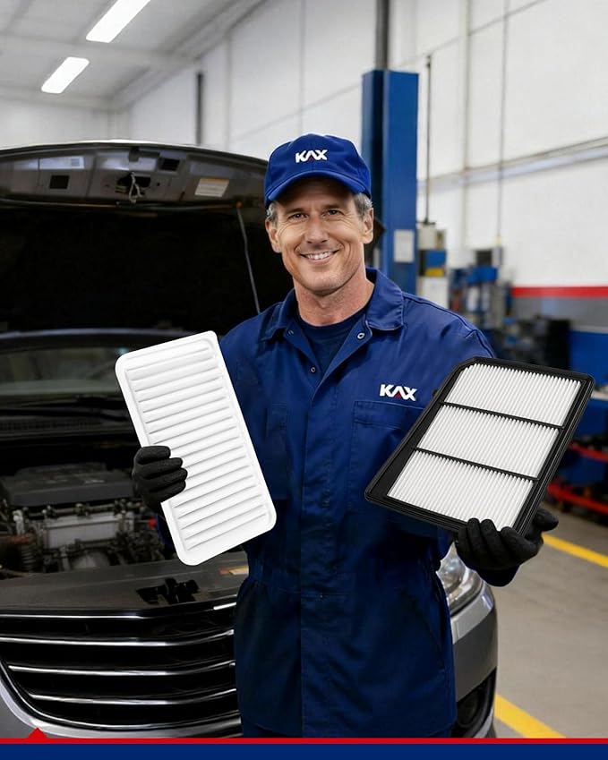 KAX Engine & Cabin Air Filter Kit, Replacement for Nissan TITAN 2017 2018 2019 2020 2021-2024, Replace# CA12168 CF10743