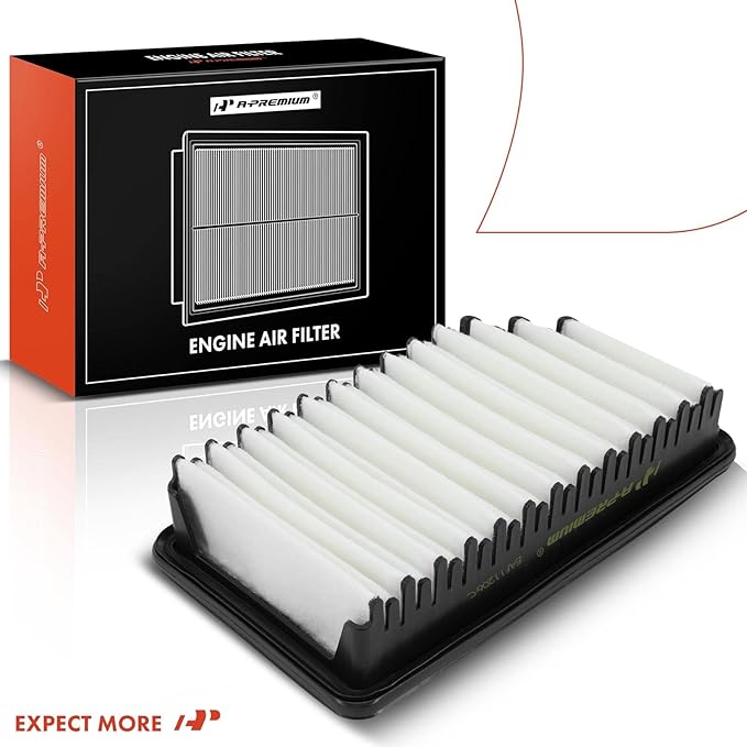 A-Premium Engine Air Filter Compatible with Hyundai Accent 2012-2017, Compatible with Veloster 2012-2017 & Kia Rio 2012-2017, Soul 2012-2019, Rigid Panel, Replace# 281131R100