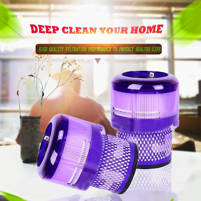 2 Pcs Filters for Dyson SV19 Omni-Glide SV12 Omni-Glide SV21 Vacuum Cleaner Replacement Filter Household Cleaning Sweeper Attachment, Part No.965241-01