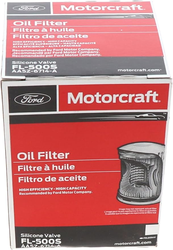 Motorcraft Engine Oil Filter - FL-500-S (OE Replacement for Select Models and Years of Ford, Lincoln, & Mercury Vehicles)