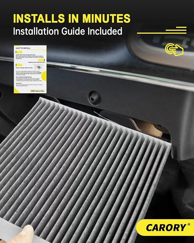 Cabin Air Filter w/Activated Carbon for Lexus IS300 (2016-2025), IS350 (2014-2025), IS250 (2014-2015), RC350 (2015-2025), GS350 (2013-2020), OE# 87139-30100, 87139-YZZ99, CF10074, XC10218C
