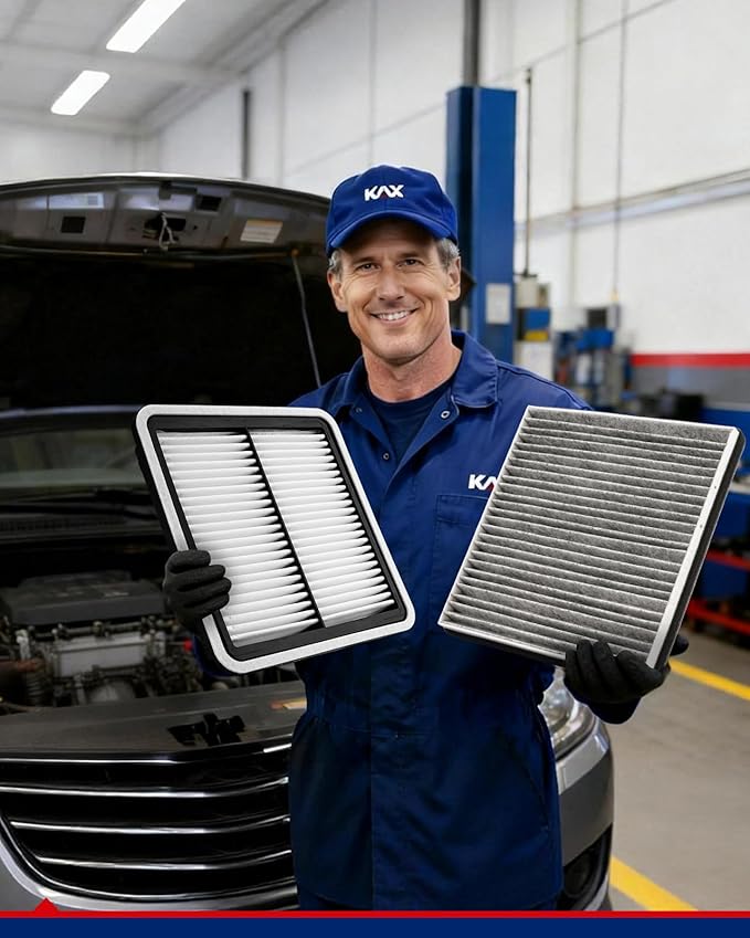 KAX Engine & Cabin Air Filter Kit, Replacement for Subaru Outback 2005-2009, Legacy 2005-2009, Tribeca 2008-2014, B9 Tribeca 2006-2007, Replace# CA9997 CF9846A