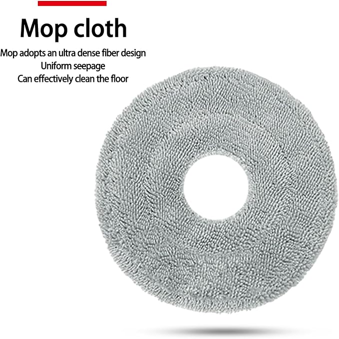 Replacement Kit Accessories Compatible with Xiaomi S20 plus S20+ Robot Vacuum Cleaner B108GL Parts 2 main brush 6 side brushes 6 filter 6 Mop cloth(20kit) 