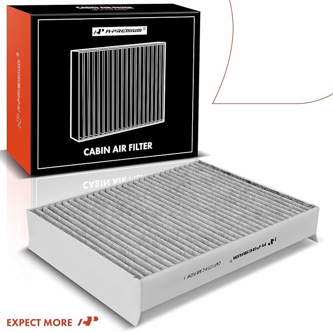 A-Premium Cabin Air Filter with Activated Carbon Compatible with Mercedes-Benz C300, C350e, C400, C43 AMG, C450 AMG, E300, E350, E53 AMG, GLE350, GL450, GLC300, GLS63 AMG, CLS53 AMG, G550, AMG GT 63