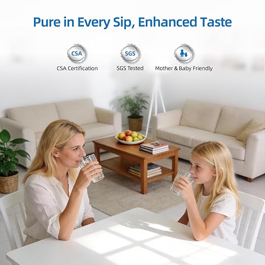 MIZUDO Reverse Osmosis Water Filter Tankless, 9 Stage Reverse Osmosis System, Instant Hot/Cold Water Dispenser, Smart WiFi 800GPD Reverse Osmosis Under Sink, 3:1 Pure to Drain, Child Safety Lock