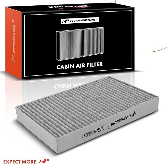 A-Premium Cabin Air Filter with Activated Carbon Compatible with Tesla S 2012 2013 2014 2015 2016, Replace# 103512500A
