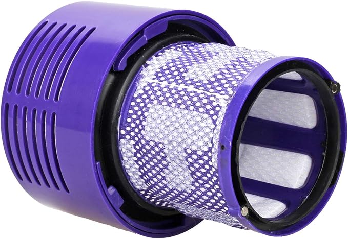 Replacement V10 Filters for Dyson V10 Cyclone Series, V10 Absolute, V10 Animal, V10 Total Clean, SV12, Replace Part No. 969082-01, 3 Pack Filters and 1 Clean Brush